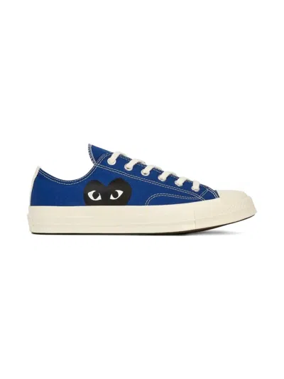 Comme Des Garçons Play Chuck Taylor All Star Low Top In Blue
