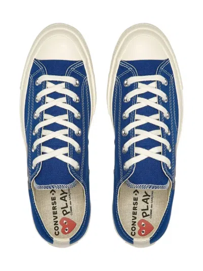 Comme Des Garçons Play Chuck Taylor All Star Low Top In Blue