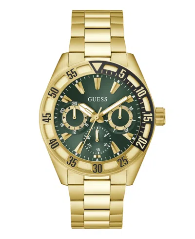Guess Men's Multifunction Gold Tone Stainless Steel Watch, 44mm