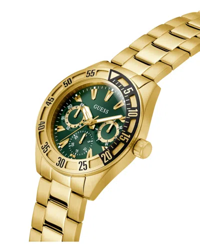 Guess Men's Multifunction Gold Tone Stainless Steel Watch, 44mm