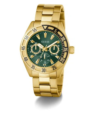 Guess Men's Multifunction Gold Tone Stainless Steel Watch, 44mm