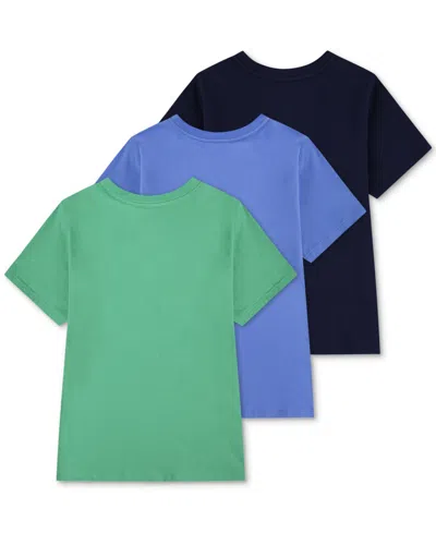 Polo Ralph Lauren Big Boys Crewneck Undershirts, 3 Pack In Multi
