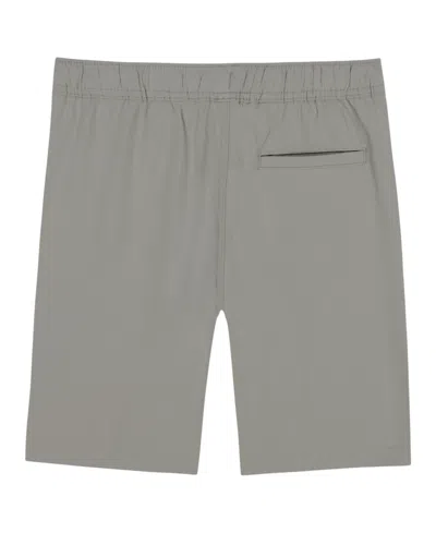 Nautica Big Boys Uniform Lowell Stretch Moisture-wicking Jogger Shorts In Gray