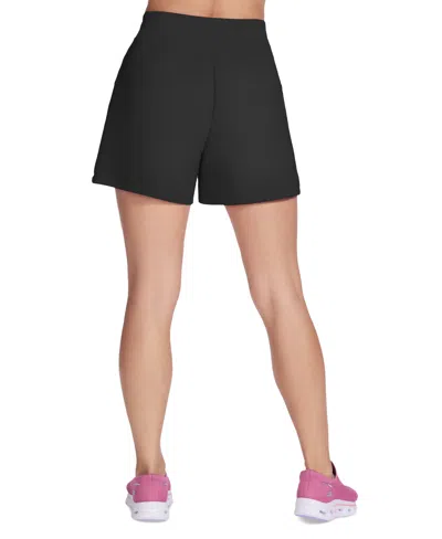 Skechers Skechluxe Elevate Performance Pull-on Shorts In Black