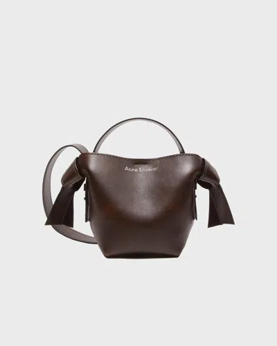 Acne Studios Musubi Mini Shoulder Bag Mörkbrun