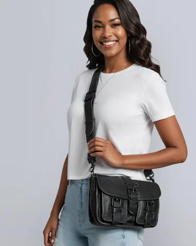 Aimee Kestenberg Saddle Up Leather Crossbody Bag In Black