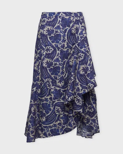 Ulla Johnson Kjol Sabina Faux Wrap Blå