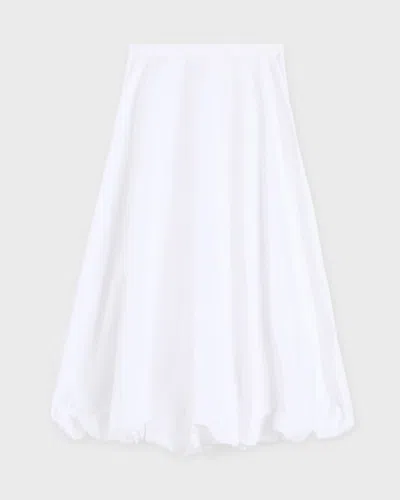 By Malene Birger Aubrey Organic Cotton Bubble Maxi Skirt In White