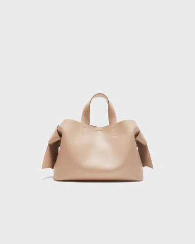 Acne Studios Musubi Logo Detailed Tote Bag In Taupe Beige