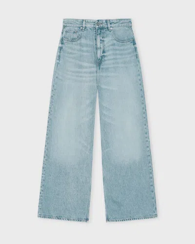 Ganni Jeans Soft Rigid Denim Baggy Light Blue Wash