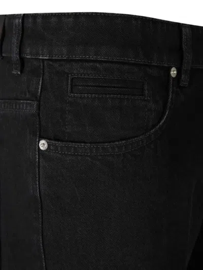 Givenchy Straight-leg Cotton Blend Trousers With Subtle Branding In Blue