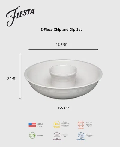 Fiesta Linen 2-pc. Chip And Dip Set In Neutral