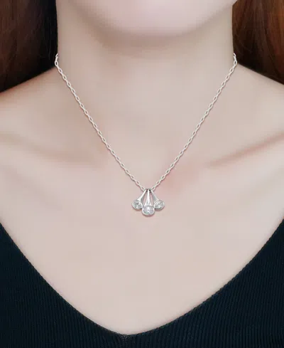 Giani Bernini Cubic Zirconia Triple Horn Pendant Necklace In 18k Gold-plated Sterling Silver (also In Sterling Sil