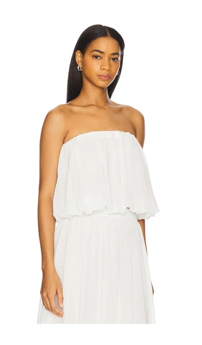 Bardot Lissett Soft Balloon Top In White