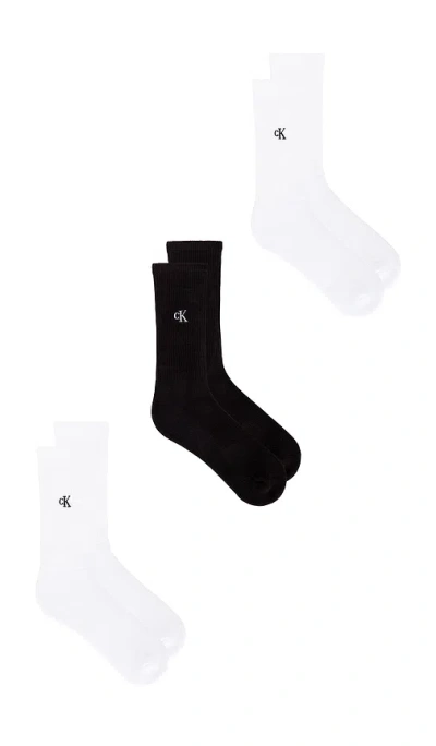 Calvin Klein 3 Pack Cushion Crew Socks
