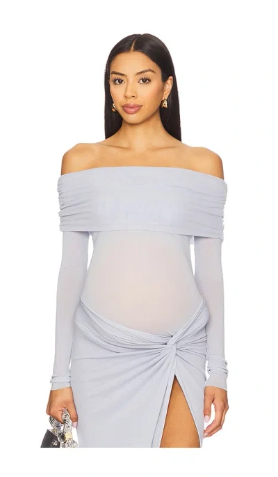 Bumpsuit Off The Shoulder Mesh Top