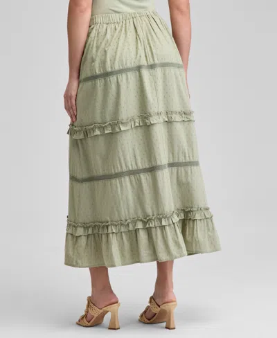 And Now This Women's Pull-on Tiered Cotton Maxi Skirt, Exclusively At Macy's