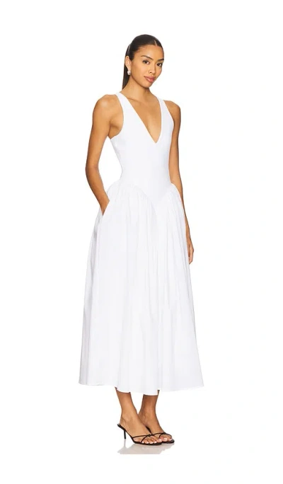 Ronny Kobo Sirinda Sleeveless V-neck Drop-waist Jersey Maxi Dress