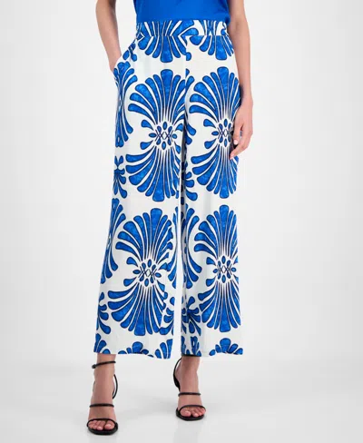 T Tahari Women's Pull-on High-rise Wide-leg Pants