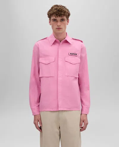 Aspesi Camicia Field Shirt In Tela Di Cotone - Rosa