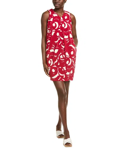 Alpha Studio Corto Tunica Mini Dress In Red