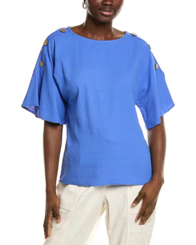 Ellen Tracy Linen-blend Dolman Top