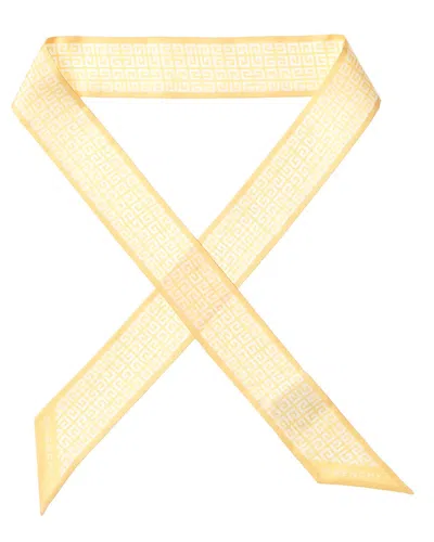 Givenchy Silk Scarf In Yellow