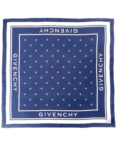 Givenchy Silk Scarf In Blue
