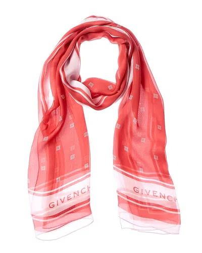 Givenchy Silk Scarf In Red