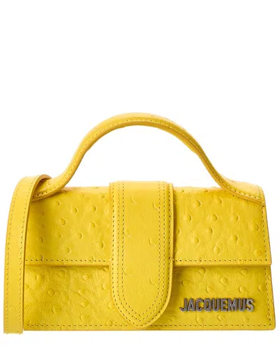 Jacquemus The Bambino Ostrich-embossed Leather Shoulder Bag