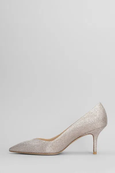 Stuart Weitzman Eva 75 Pumps In Gold Leather In Metallic