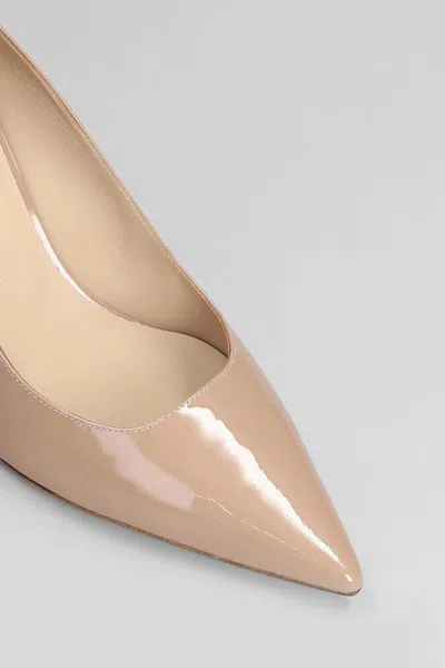 Stuart Weitzman Stuart 75 Womens Patent Pointed Toe Pumps In Neutral