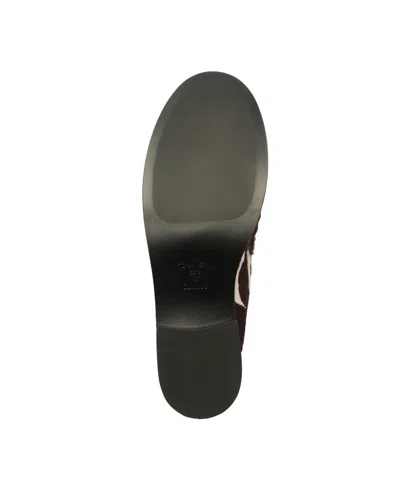 Schutz Tyche Calf Hair Penny Loafers In Brown