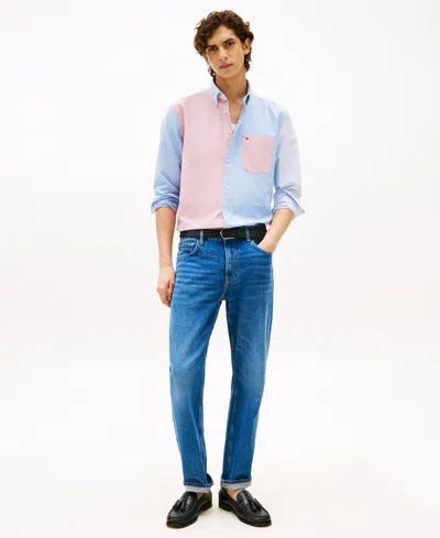 Tommy Hilfiger Men's Relaxed-fit Colorblocked Shirt