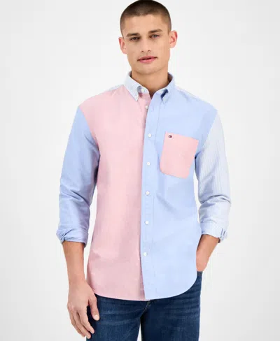 Tommy Hilfiger Men's Relaxed-fit Colorblocked Shirt