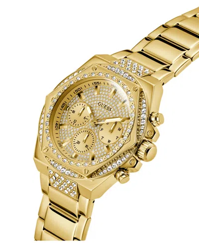 Guess Men's Multifunction Gold Tone Stainless Steel Watch, 47mm