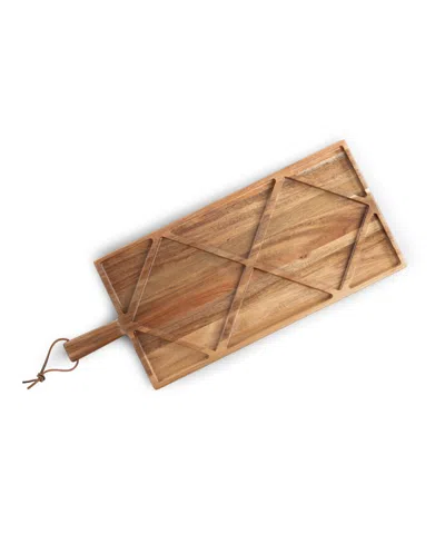 Toscana Acacia Grazing Charcuterie Sectioned Paddle Serving Board