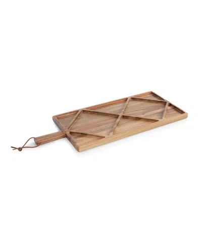 Toscana Acacia Grazing Charcuterie Sectioned Paddle Serving Board
