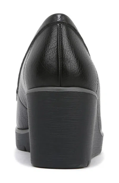 Soul Naturalizer Achieve Womens Padded Insole Slip On Loafer Heels In Black