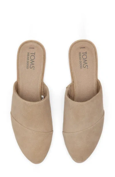 Toms Women's Jade Taupe Suede Slip On Flat In Brown