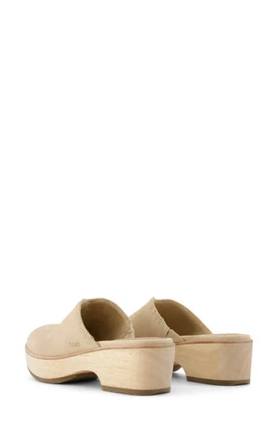 Toms Women's Addison Suede Wood Mule Clog