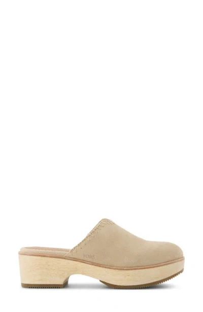 Toms Women's Addison Suede Wood Mule Clog