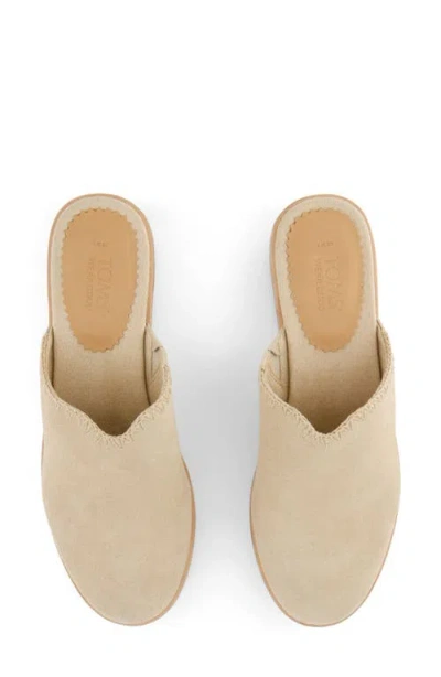 Toms Women's Addison Suede Wood Mule Clog