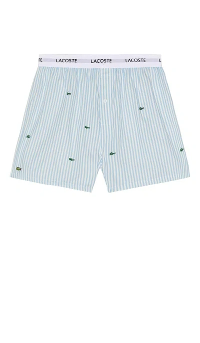 Lacoste 3-pack Cotton Weave Boxers In Multi