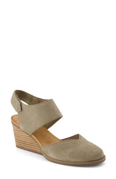 Toms Women's Madison Wedge Heel Sandals In Neutral
