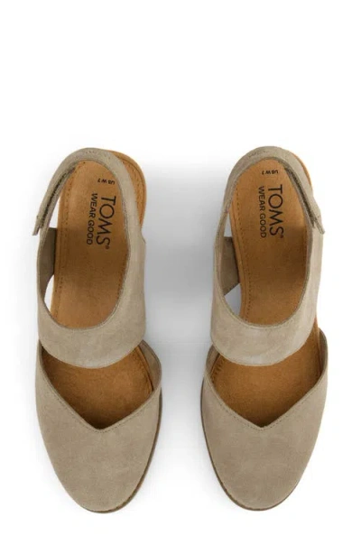 Toms Women's Madison Wedge Heel Sandals In Neutral