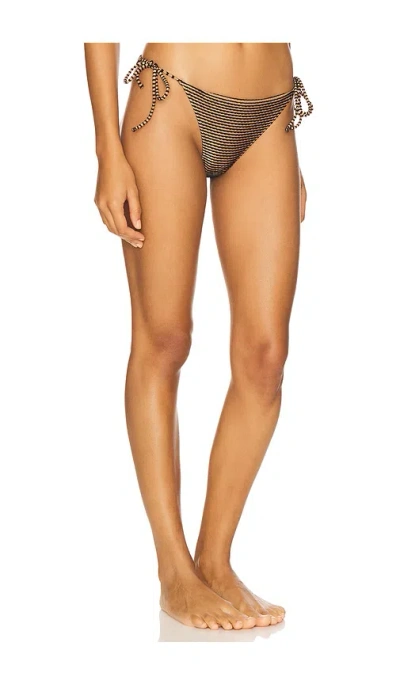 Ulla Johnson Maria Scalloped String Bikini Bottom In Pattern