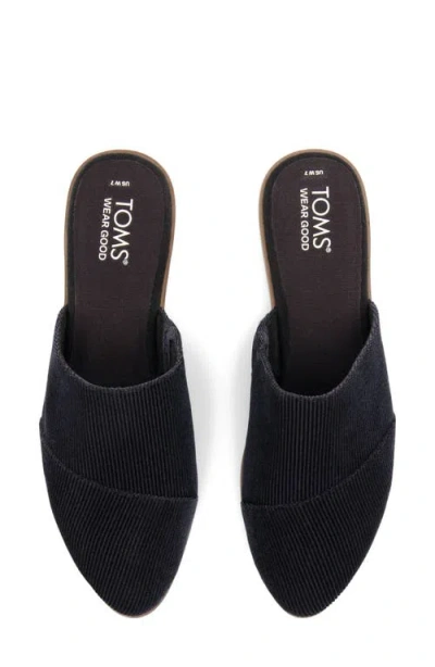 Toms Jade Leather Flat In Blue