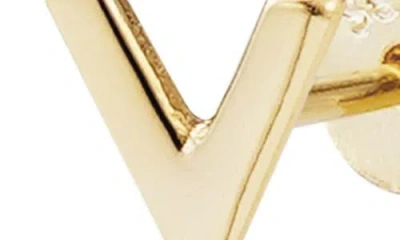 Adornia Fine Initial Stud Earrings