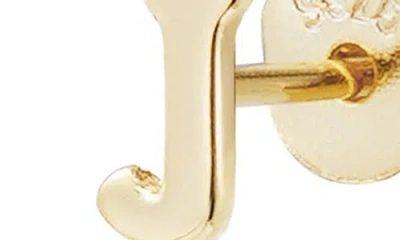 Adornia Fine Initial Stud Earrings